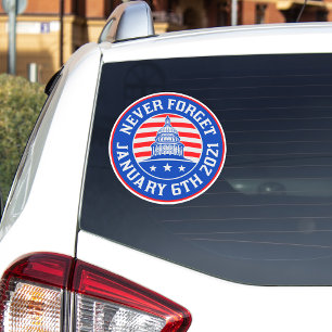January 6 2021 Never forget 1/6/21 anti trump Sticker