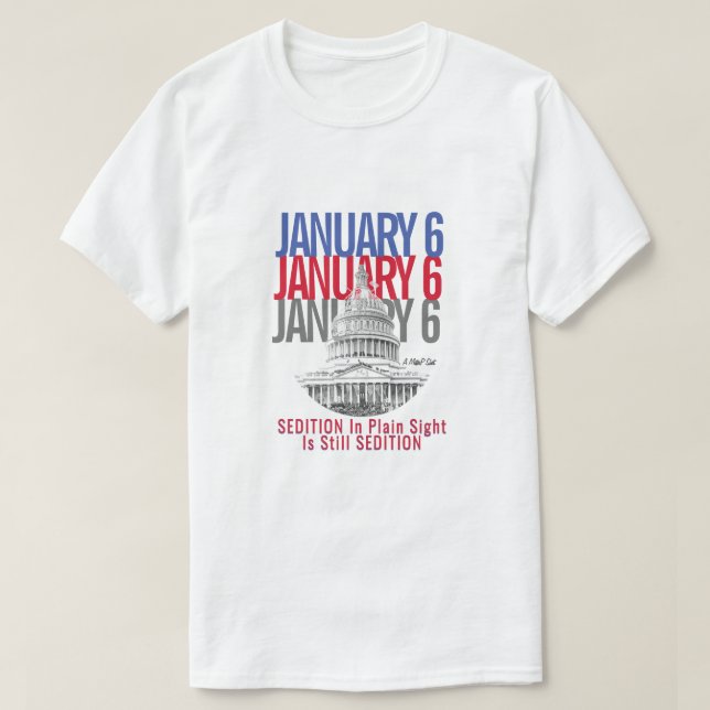 January 6 (Sedition Edition) - A MisterP T-Shirt (Design Front)