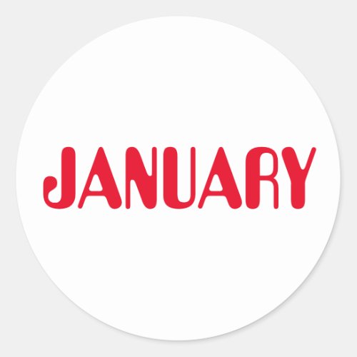 January Amelia Red White Sticker by Janz