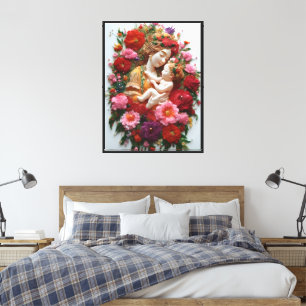 January Birth Flower Carnation Blessings Canvas Print