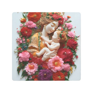 January Birth Flower Carnation Blessings Metal Print