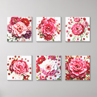 January Birth Flower – Carnation Energy Canvas Photo Tile