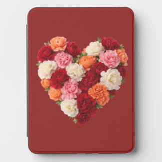 January Birth Flower Carnation Heart Floral Kindle Cover