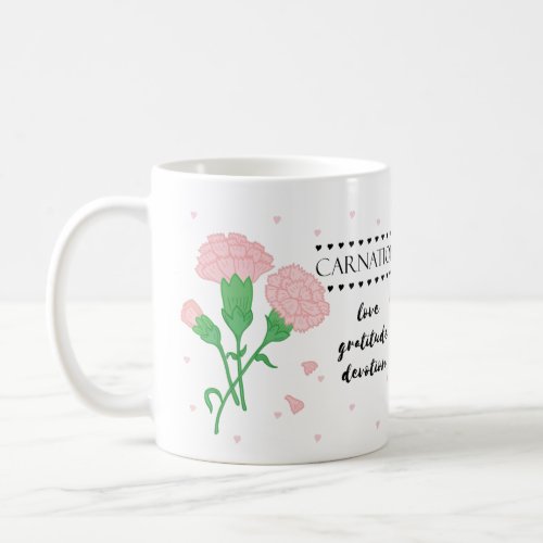 January Birth Flower Mug with Flower Meanings 
