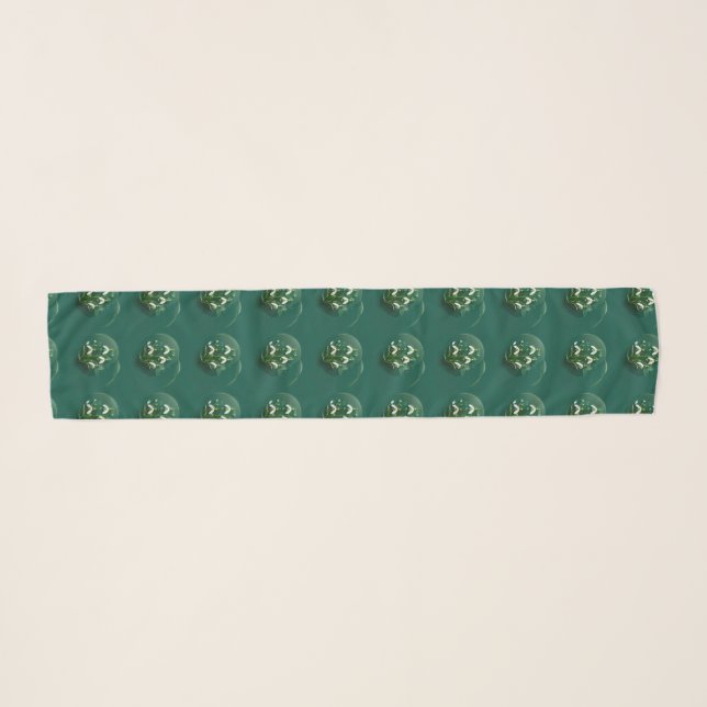 January Birth Flower Scarf Snowdrop Scarf Gift (Front (Horizontal))