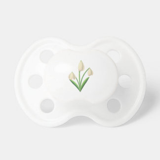 January Birth Flower Snow Drop by Heather Nafe Art Pacifier