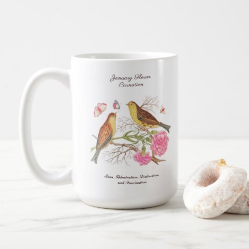 January Birth Month Flower _ Birthday Gift         Coffee Mug