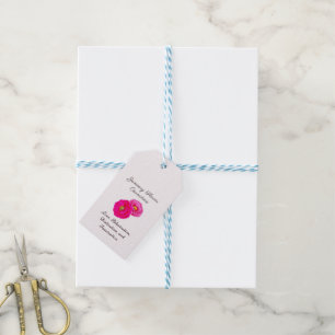 January Birth Month Flower Carnation Elegant Flora Gift Tags