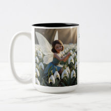 January Birth Month - Snowdrop Flower Fairy -