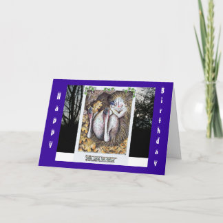 January Birthday Card Hedgehog