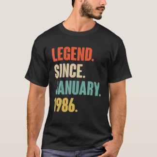 January Birthday Gift - Vintage Legend Since Janua T-Shirt
