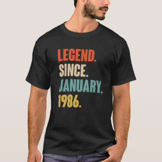 January Birthday Gift - Vintage Legend Since Janua T-Shirt