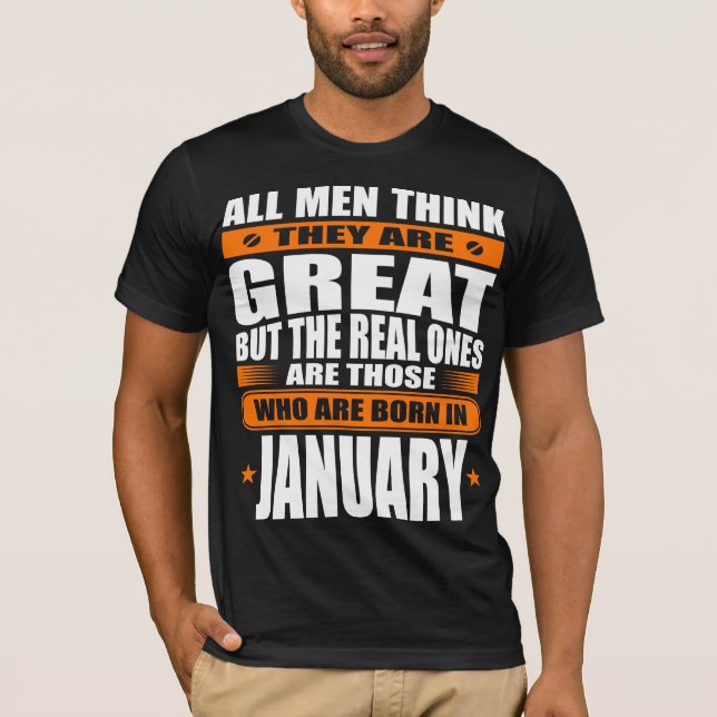 January Birthday T-Shirt (Front)