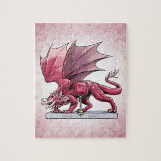 January Birthstone Dragon - Garnet Jigsaw Puzzle