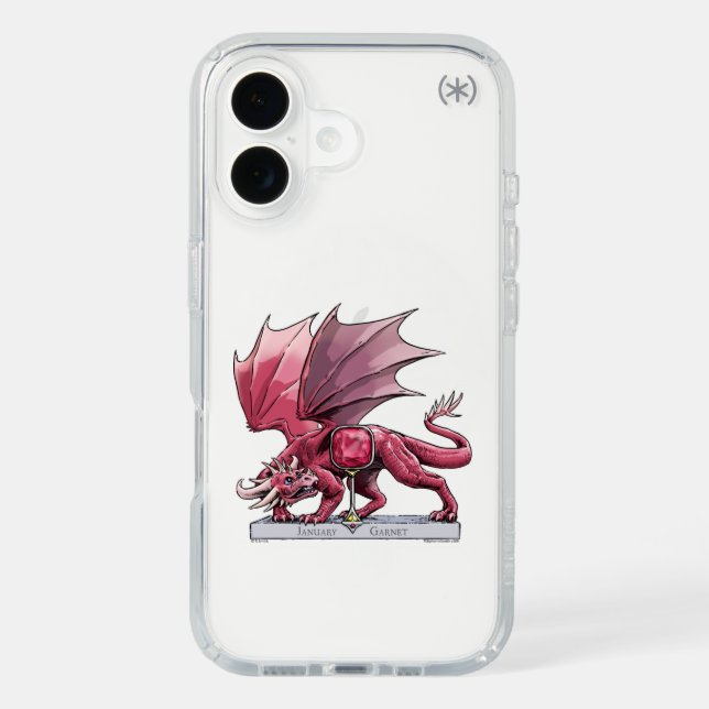 January Birthstone Dragon Garnet Speck Phone Case (Front)