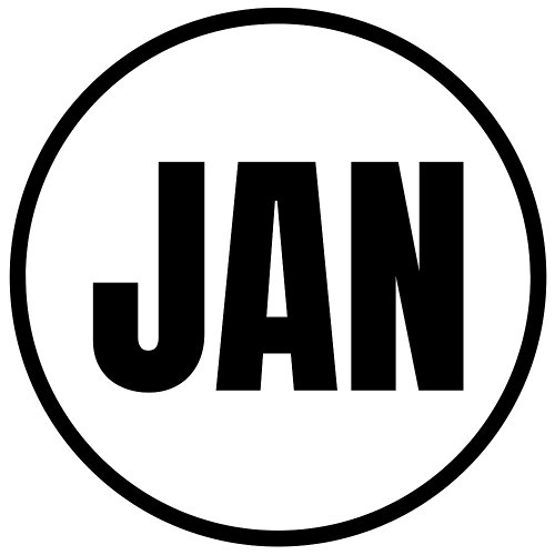 January Classic Round Sticker