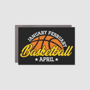 January February Basketball April Cool Player Car Magnet