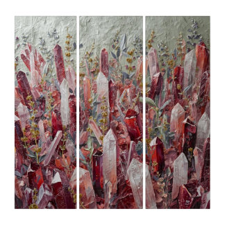 January Frequency: A 5D Sculpted Impasto Vision Triptych