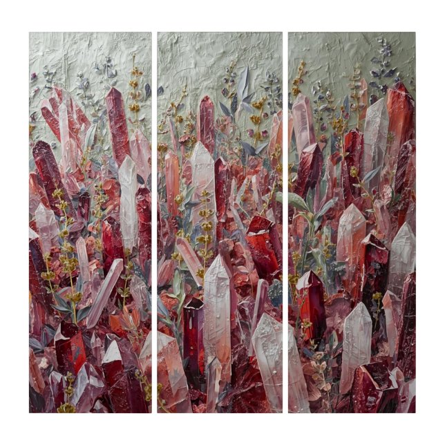 January Frequency: A 5D Sculpted Impasto Vision Triptych (Front)