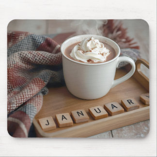 January Hot Chocolate Mouse Pad