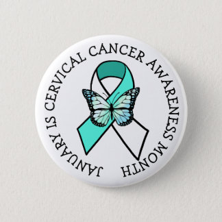 January is Cervical Cancer Awareness Month  Button