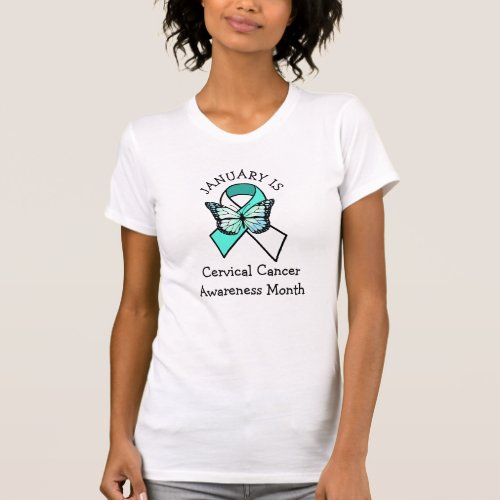 January is Cervical Cancer Awareness Month Sweatsh T_Shirt