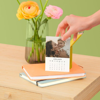 January Moments: Portrait Easel Calendar 2026 Holder