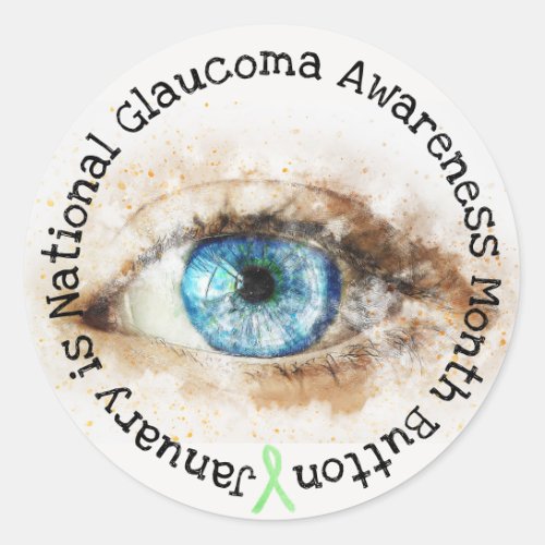January National Glaucoma Awareness Month Stickers