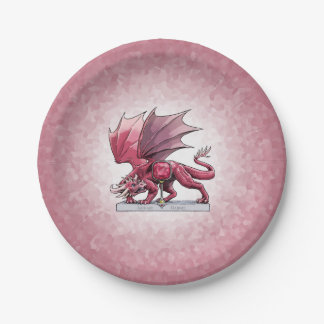 January’s Birthstone Dragon: Garnet Paper Plates