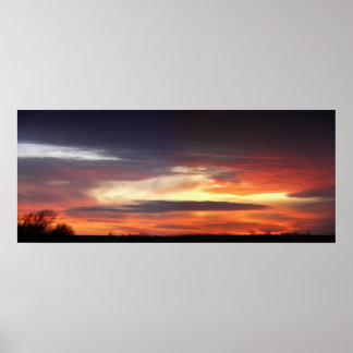 January Sunset Poster