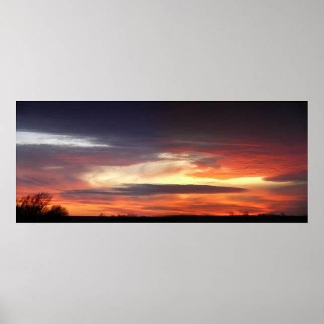 January Sunset Poster (Front)