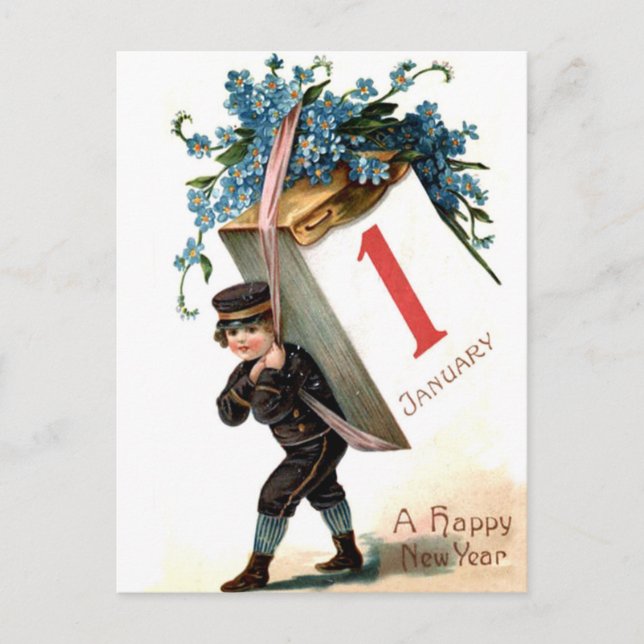 January the First is Coming Postcard (Front)