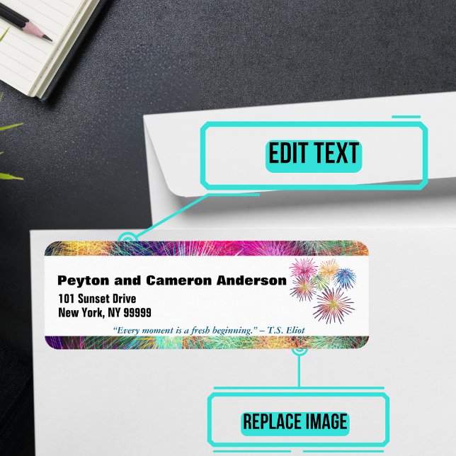 January Themed Personalized Address Label (Please enjoy our mailing labels. There is one for every month.)