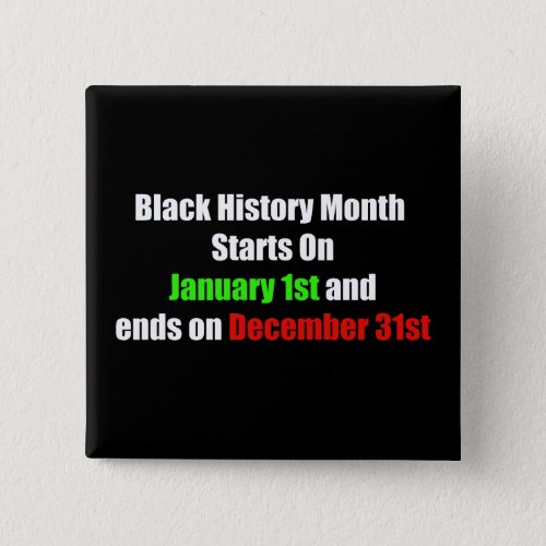 January Through December BHM Button