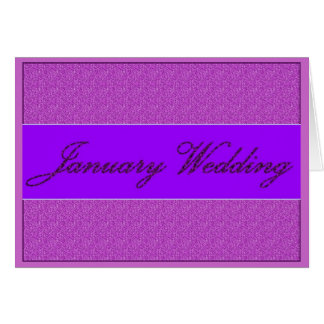 "January Wedding" Cards