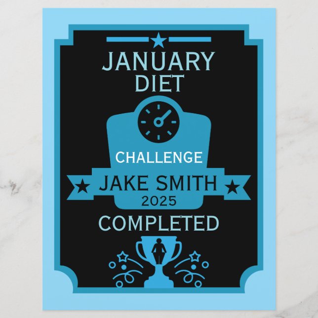 January Weight Loss Congratulation (Front)