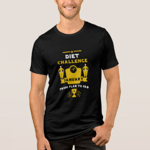 January Weight Loss Congratulation Tri-Blend Shirt
