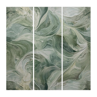 January White Sage Renewal  Exclusive 5DArt  Print Triptych
