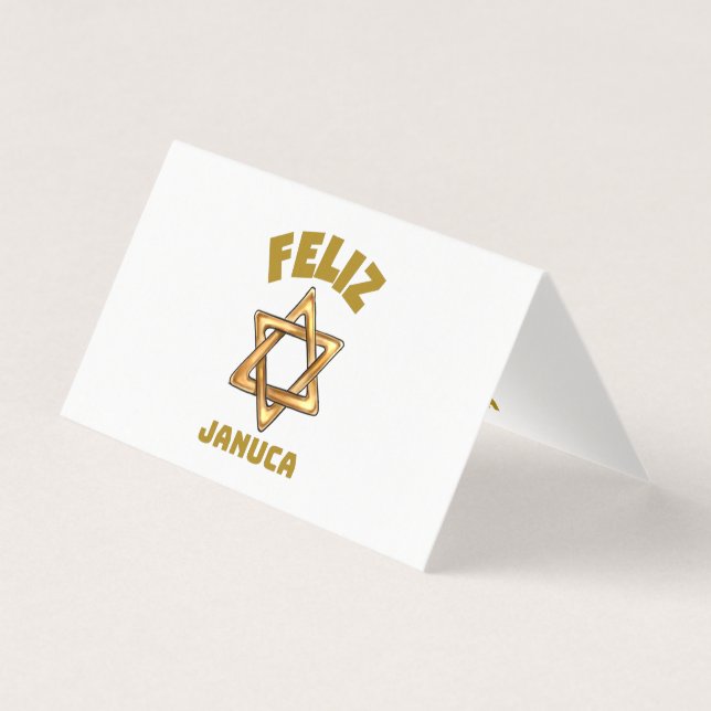 Januca, Feliz Januca, Menorah, Masada  (Front)