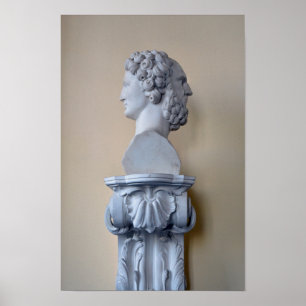Janus Bust, The Hermitage, St. Petersburg, Russia Poster