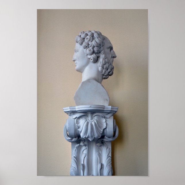 Janus Bust, The Hermitage, St. Petersburg, Russia Poster (Front)