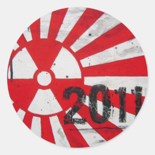 Japan2011...memory Classic Round Sticker