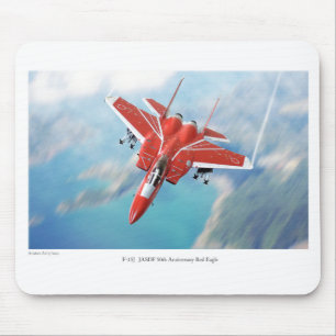 Japan Air Self-Defense Force F-15 Red Eagle Mouse Pad
