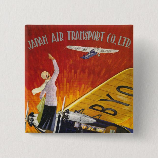 Japan Air Transport Button (Front)