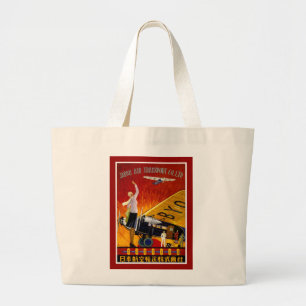 Japan Air Transport Large Tote Bag