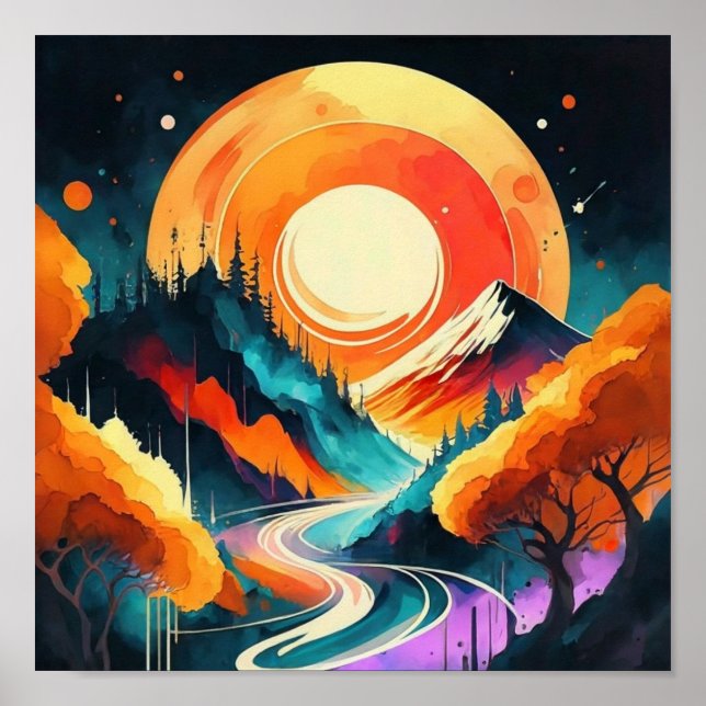 japan art street poster (Front)