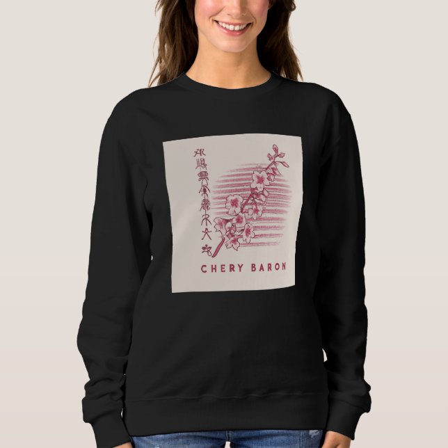 Japan Artwork Cherry Blossom For Men Sweatshirt (Front)