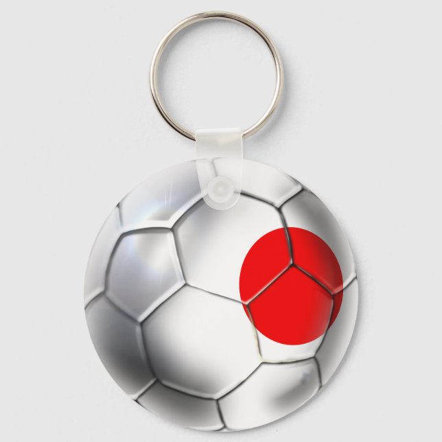 Japan Blue Samurai Soccer Team fans ball Keychain (Front)