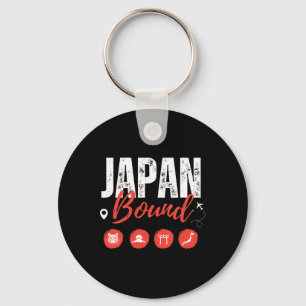 Japan Bound Tokyo Travel Vacation Trip Matching Fa Keychain