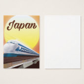 Japan Bullet Train travel poster (Front & Back)